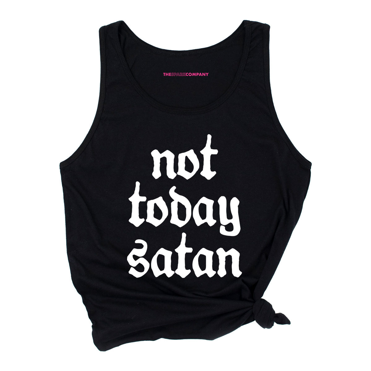 Not Today Satan Tank Top-Feminist Apparel, Feminist Clothing, Feminist Tank, 03980-The Spark Company