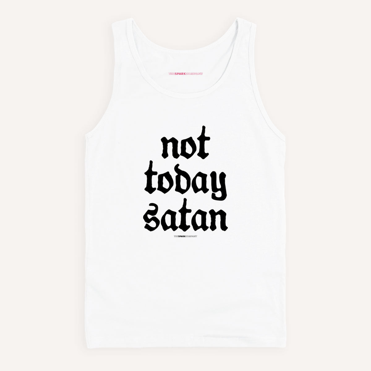 Not Today Satan Tank Top-Feminist Apparel, Feminist Clothing, Feminist Tank, 03980-The Spark Company