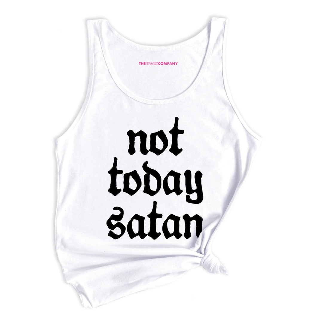 Not Today Satan Tank Top-Feminist Apparel, Feminist Clothing, Feminist Tank, 03980-The Spark Company