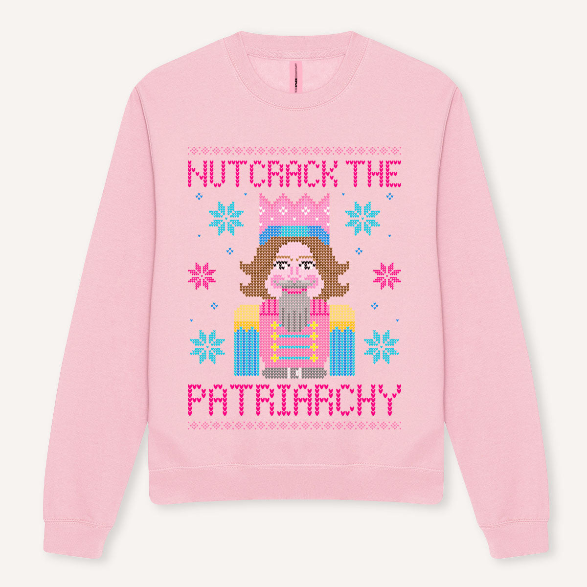 Nutcrack The Patriarchy Ugly Christmas Jumper-Feminist Apparel, Feminist Clothing, Feminist Sweatshirt, JH030-The Spark Company