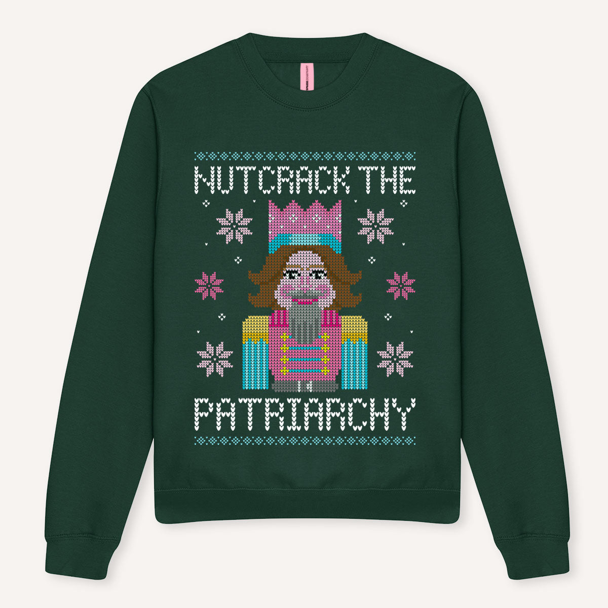 Nutcrack The Patriarchy Ugly Christmas Jumper-Feminist Apparel, Feminist Clothing, Feminist Sweatshirt, JH030-The Spark Company