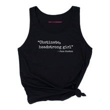 Load image into Gallery viewer, Obstinate, Headstrong Girl Tank Top-Feminist Apparel, Feminist Clothing, Feminist Tank, 03980-The Spark Company
