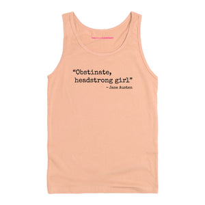Obstinate, Headstrong Girl Tank Top-Feminist Apparel, Feminist Clothing, Feminist Tank, 03980-The Spark Company