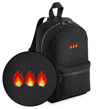 Load image into Gallery viewer, On Fire Embroidered Mini Backpack-Feminist Apparel, Feminist Gift, Feminist Mini Backpack, BG153-The Spark Company