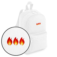 Load image into Gallery viewer, On Fire Embroidered Mini Backpack-Feminist Apparel, Feminist Gift, Feminist Mini Backpack, BG153-The Spark Company