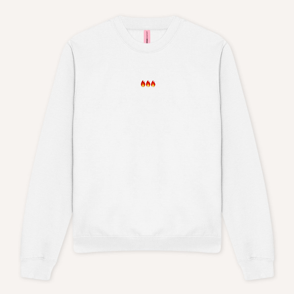 On Fire Embroidered Sweatshirt-Feminist Apparel, Feminist Clothing, Feminist Sweatshirt, JH030-The Spark Company