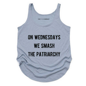 On Wednesdays We Smash The Patriarchy Festival Tank Top-Feminist Apparel, Feminist Clothing, Feminist Tank, NL5033-The Spark Company