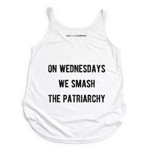 On Wednesdays We Smash The Patriarchy Festival Tank Top-Feminist Apparel, Feminist Clothing, Feminist Tank, NL5033-The Spark Company