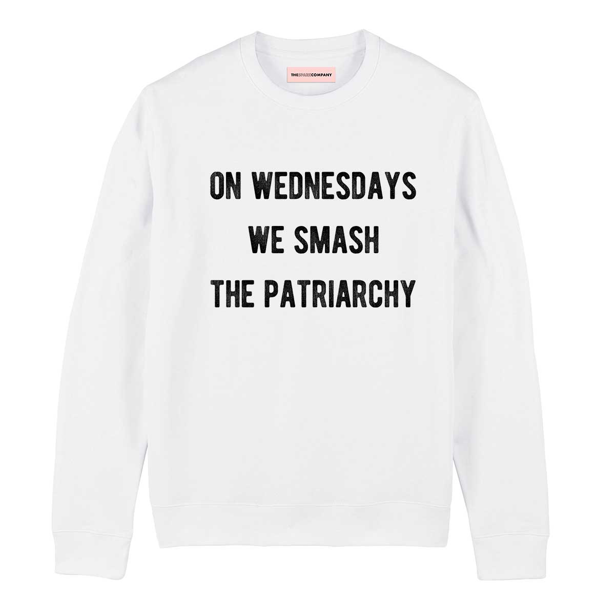 On Wednesdays We Smash The Patriarchy Sweatshirt-Feminist Apparel, Feminist Clothing, Feminist Sweatshirt, JH030-The Spark Company