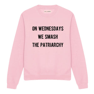 On Wednesdays We Smash The Patriarchy Sweatshirt-Feminist Apparel, Feminist Clothing, Feminist Sweatshirt, JH030-The Spark Company