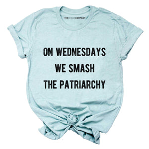 On Wednesdays We Smash The Patriarchy T-Shirt-Feminist Apparel, Feminist Clothing, Feminist T Shirt-The Spark Company