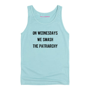 On Wednesdays We Smash The Patriarchy Tank Top-Feminist Apparel, Feminist Clothing, Feminist Tank, 03980-The Spark Company