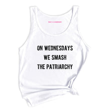 Load image into Gallery viewer, On Wednesdays We Smash The Patriarchy Tank Top-Feminist Apparel, Feminist Clothing, Feminist Tank, 03980-The Spark Company