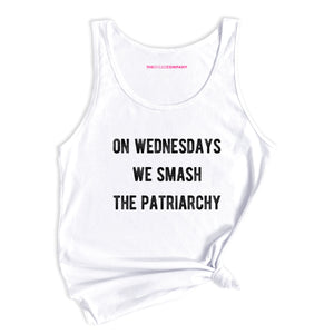 On Wednesdays We Smash The Patriarchy Tank Top-Feminist Apparel, Feminist Clothing, Feminist Tank, 03980-The Spark Company