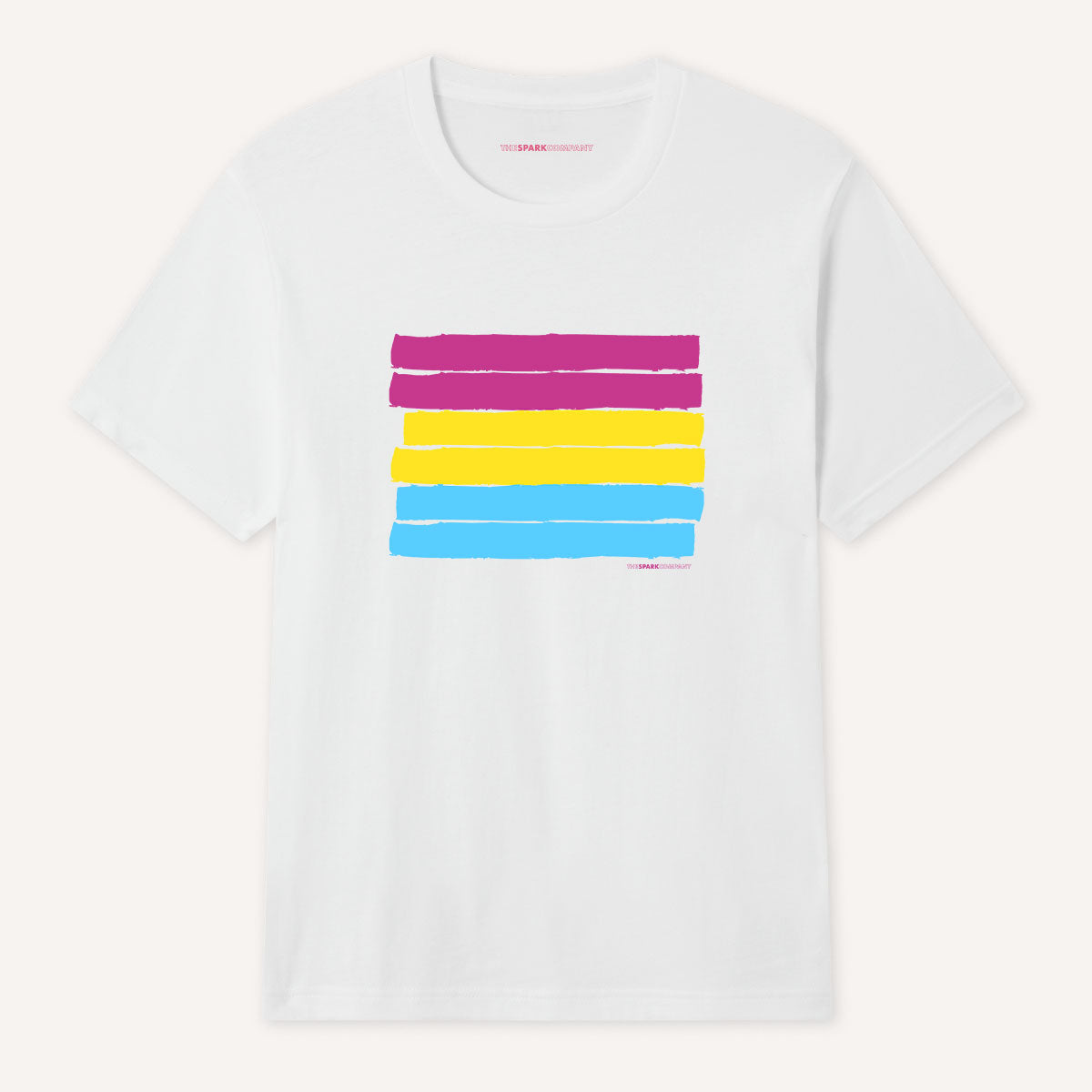 Pansexual Flag T-Shirt-LGBT Apparel, LGBT Clothing, LGBT T Shirt, BC3001-The Spark Company
