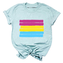 Load image into Gallery viewer, Pansexual Flag T-Shirt-LGBT Apparel, LGBT Clothing, LGBT T Shirt, BC3001-The Spark Company