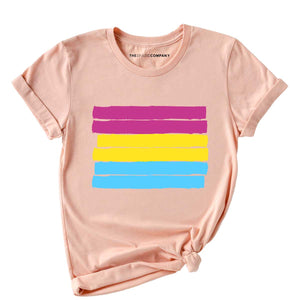 Pansexual Flag T-Shirt-LGBT Apparel, LGBT Clothing, LGBT T Shirt, BC3001-The Spark Company