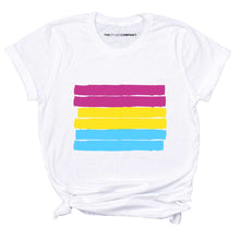 Load image into Gallery viewer, Pansexual Flag T-Shirt-LGBT Apparel, LGBT Clothing, LGBT T Shirt, BC3001-The Spark Company