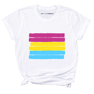 Pansexual Flag T-Shirt-LGBT Apparel, LGBT Clothing, LGBT T Shirt, BC3001-The Spark Company