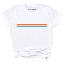 Load image into Gallery viewer, Pansexual Stripe T-Shirt-LGBT Apparel, LGBT Clothing, LGBT T Shirt, BC3001-The Spark Company