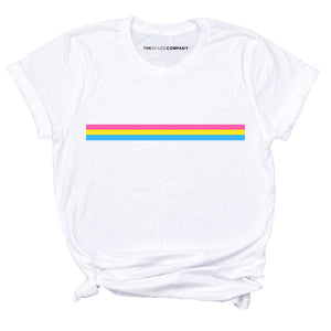 Pansexual Stripe T-Shirt-LGBT Apparel, LGBT Clothing, LGBT T Shirt, BC3001-The Spark Company