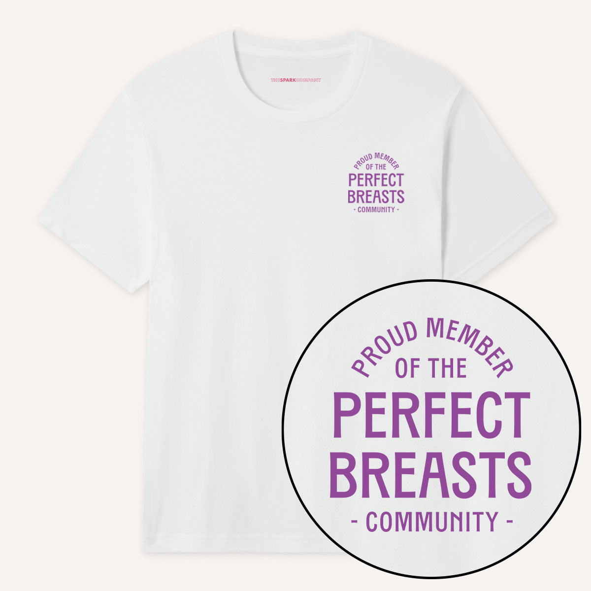 Perfect Breasts Community T-Shirt-Feminist Apparel, Feminist Clothing, Feminist T Shirt, BC3001-The Spark Company
