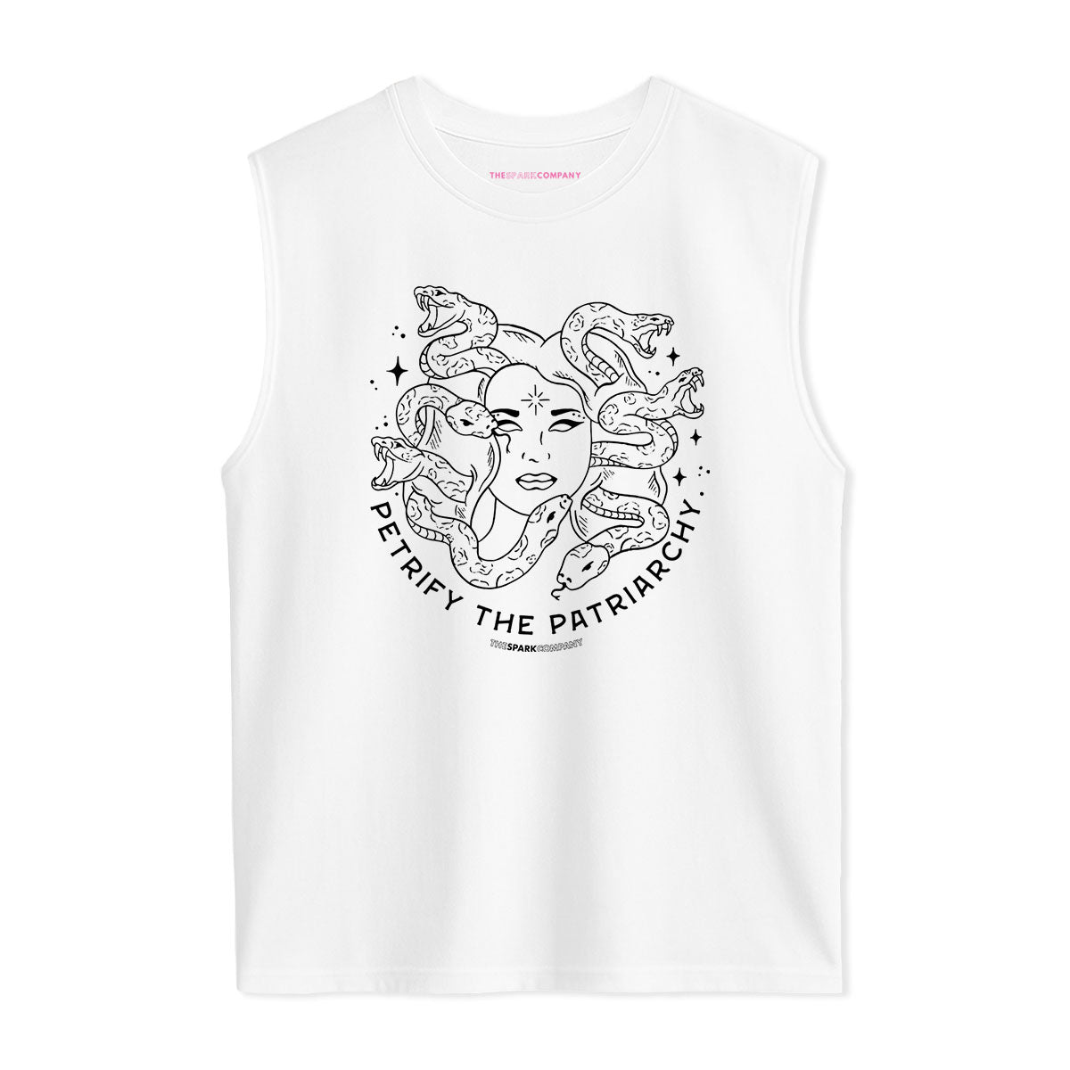 Petrify The Patriarchy Sleeveless T-Shirt-Feminist Apparel, Feminist Clothing, Feminist Sleeveless T Shirt, EP01S-The Spark Company