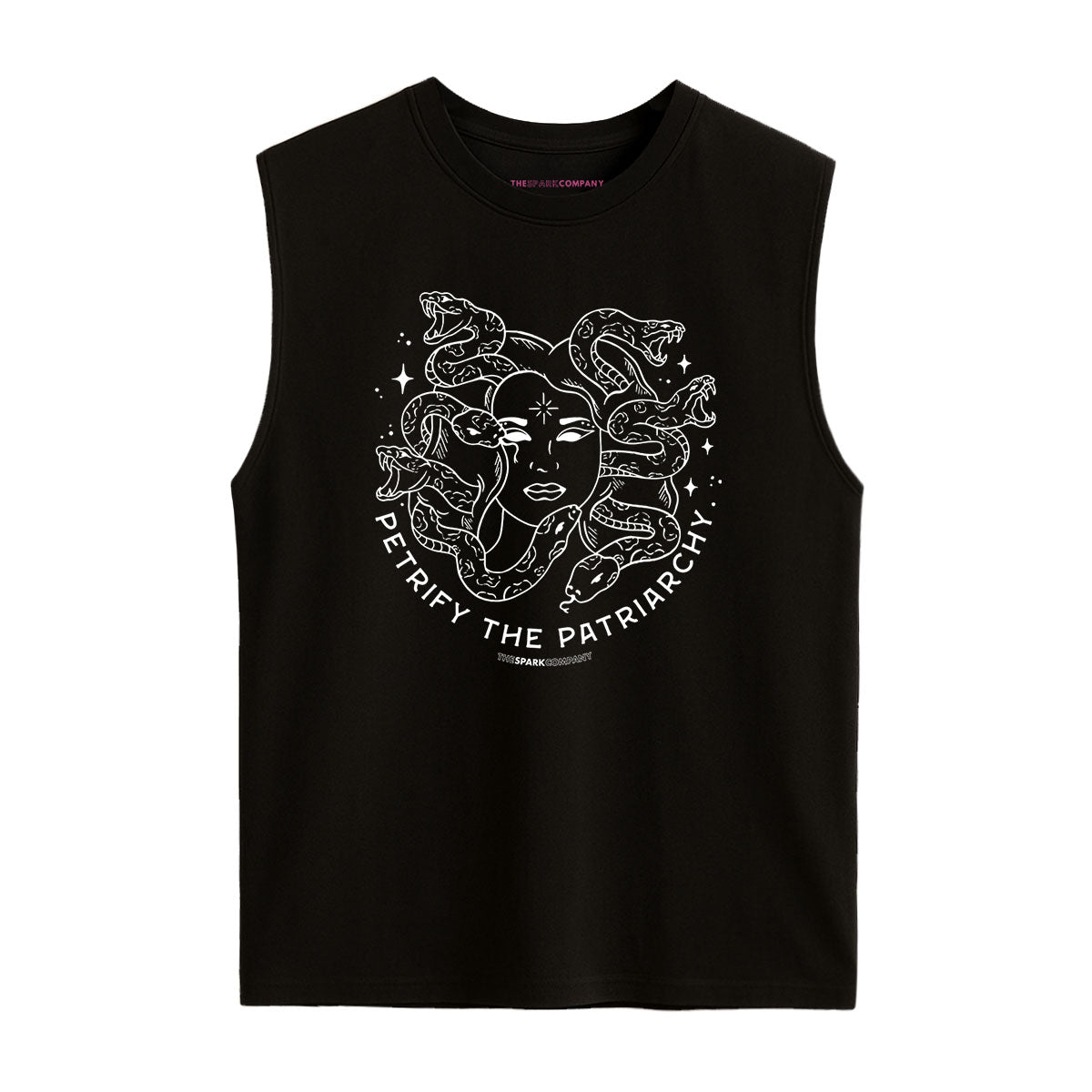 Petrify The Patriarchy Sleeveless T-Shirt-Feminist Apparel, Feminist Clothing, Feminist Sleeveless T Shirt, EP01S-The Spark Company
