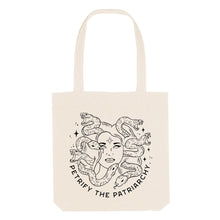 Load image into Gallery viewer, Petrify The Patriarchy Strong As Hell Tote Bag-Feminist Apparel, Feminist Gift, Feminist Tote Bag-The Spark Company