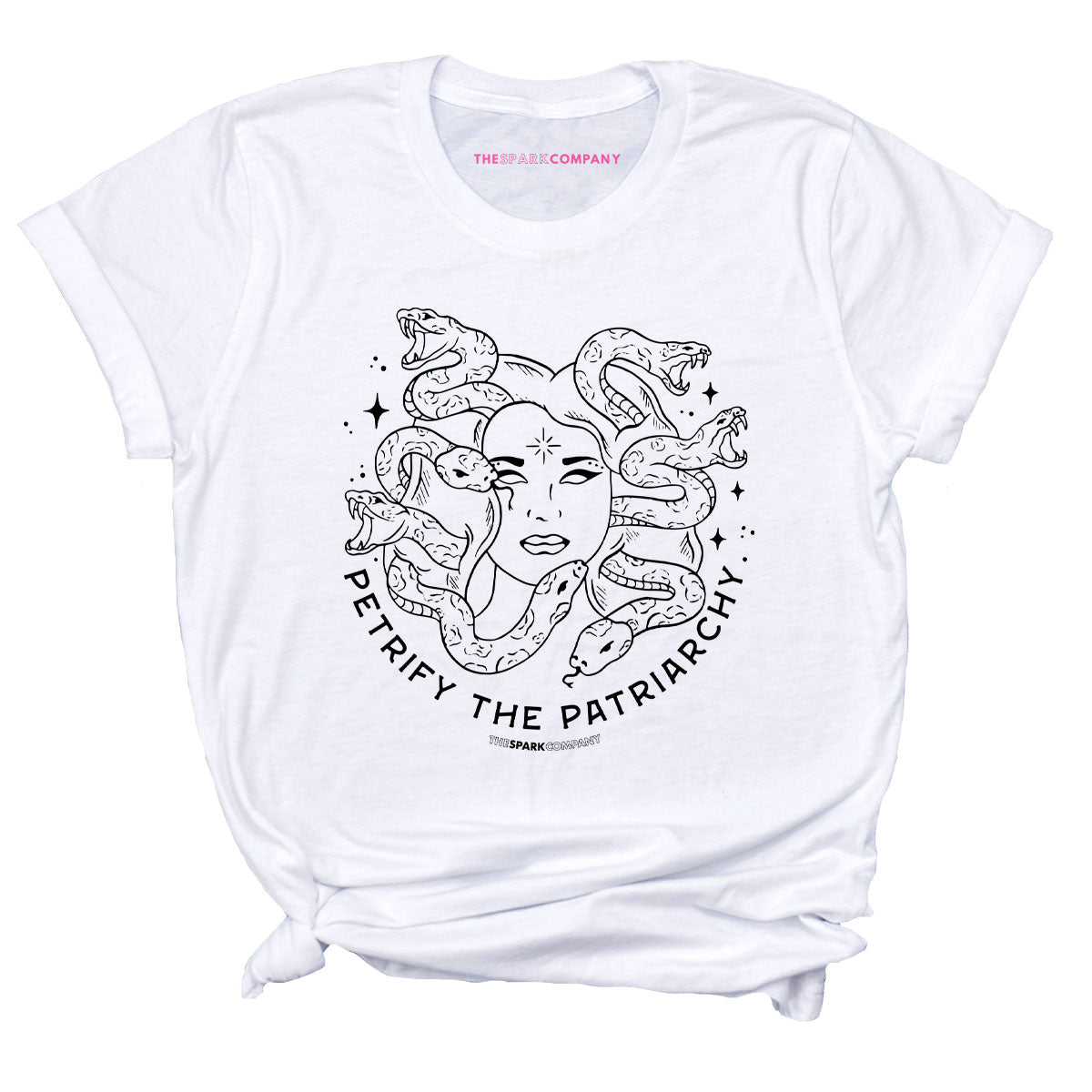 Petrify The Patriarchy T-Shirt-Feminist Apparel, Feminist Clothing, Feminist T Shirt, BC3001-The Spark Company