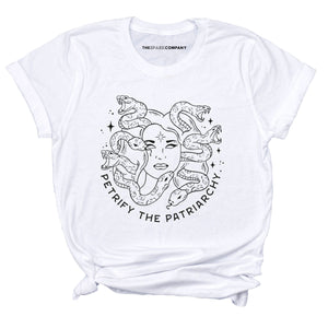 Petrify The Patriarchy T-Shirt-Feminist Apparel, Feminist Clothing, Feminist T Shirt, BC3001-The Spark Company