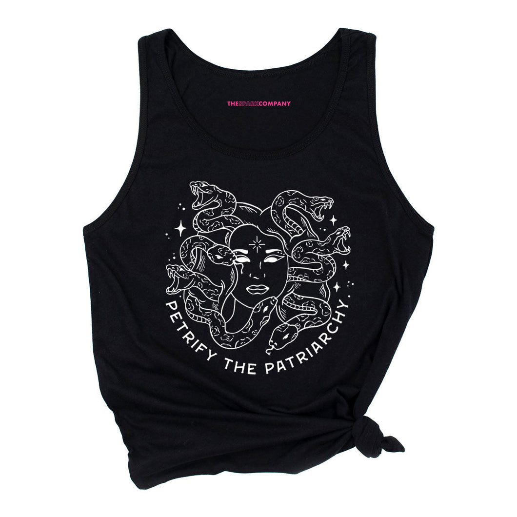 Petrify The Patriarchy Tank Top-Feminist Apparel, Feminist Clothing, Feminist Tank, 03980-The Spark Company