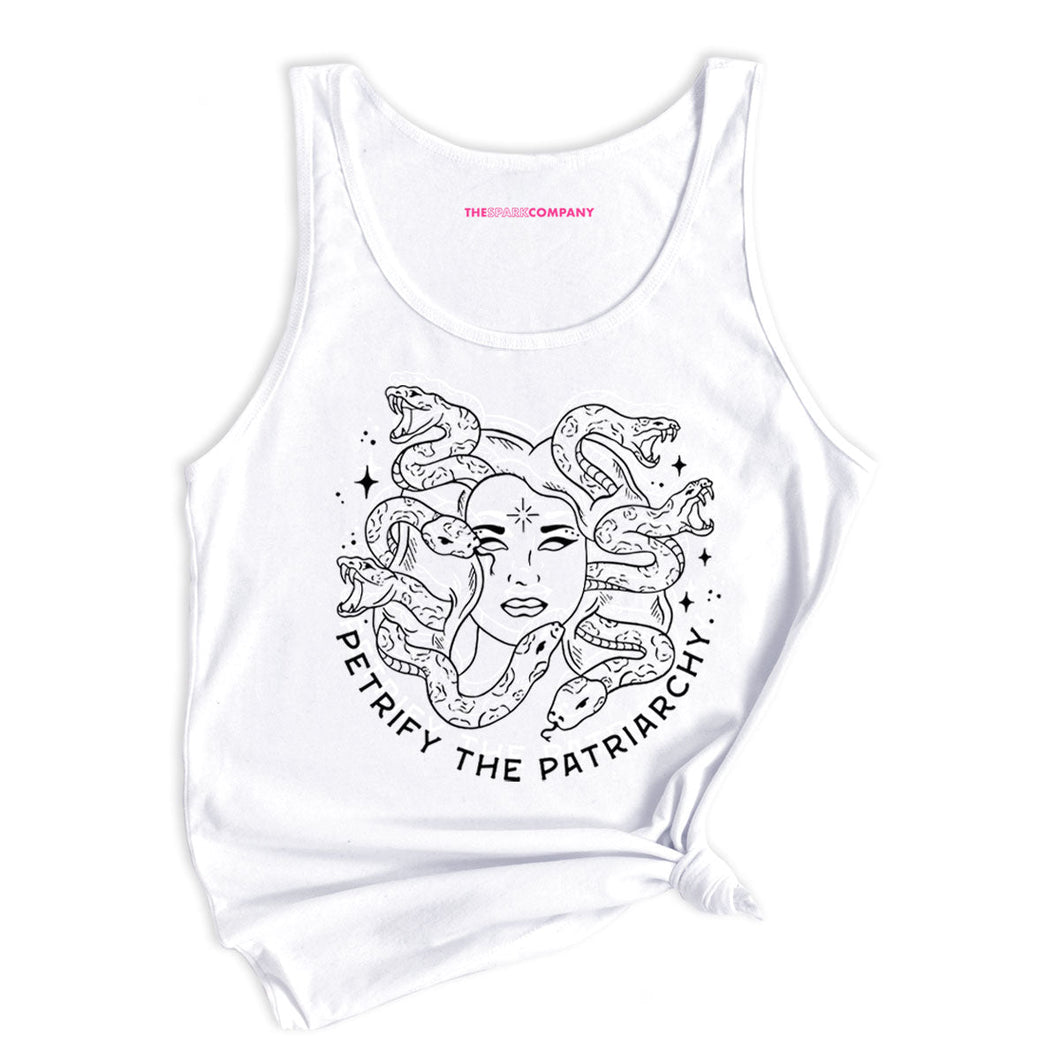 Petrify The Patriarchy Tank Top-Feminist Apparel, Feminist Clothing, Feminist Tank, 03980-The Spark Company