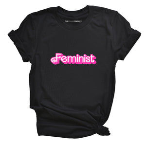 Pink Feminist Graphic T-Shirt-Feminist Apparel, Feminist Clothing, Feminist T Shirt, BC3001-The Spark Company