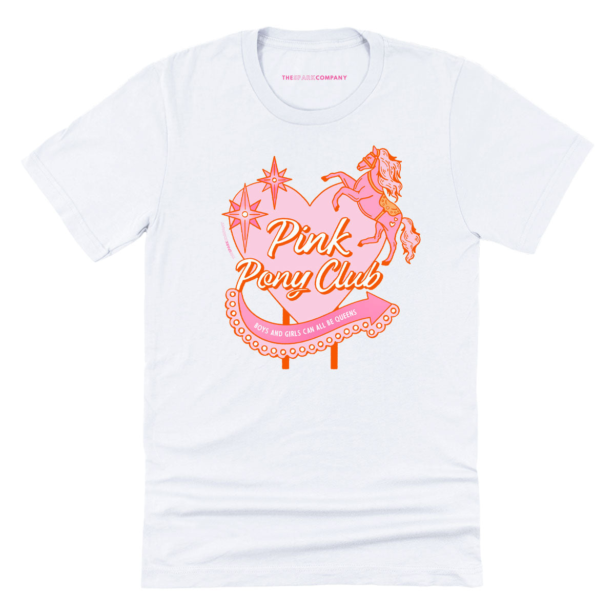 Pink Pony Club T-Shirt-Feminist Apparel, Feminist Clothing, Feminist T Shirt, BC3001-The Spark Company