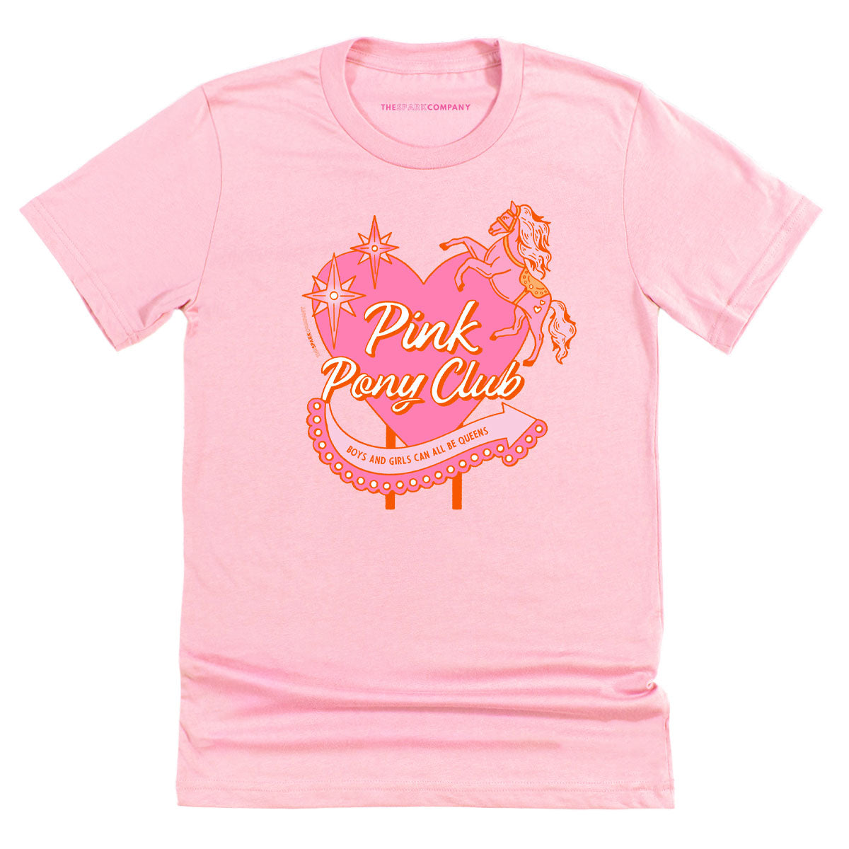 Pink Pony Club T-Shirt-Feminist Apparel, Feminist Clothing, Feminist T Shirt, BC3001-The Spark Company