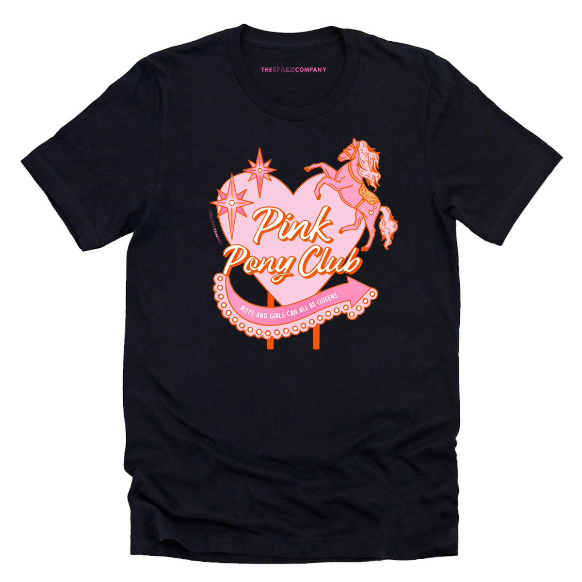 Pink Pony Club T-Shirt-Feminist Apparel, Feminist Clothing, Feminist T Shirt, BC3001-The Spark Company