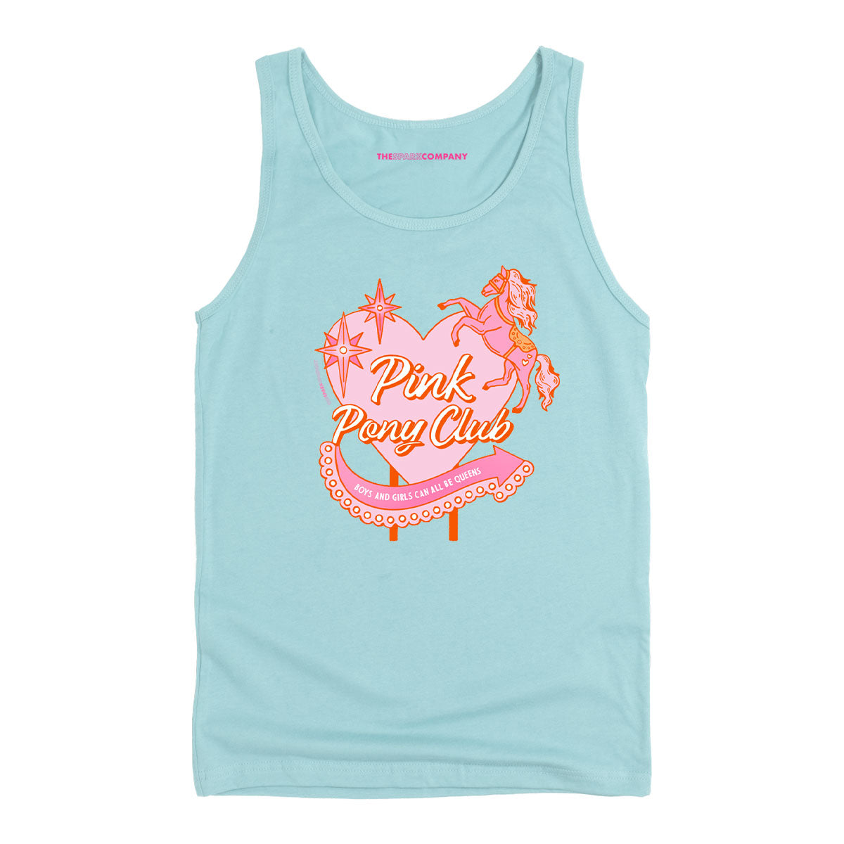 Pink Pony Club Tank Top-Feminist Apparel, Feminist Clothing, Feminist Tank, 03980-The Spark Company