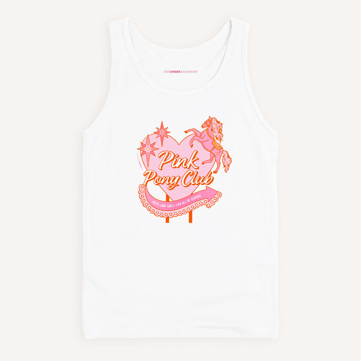 Pink Pony Club Tank Top-Feminist Apparel, Feminist Clothing, Feminist Tank, 03980-The Spark Company