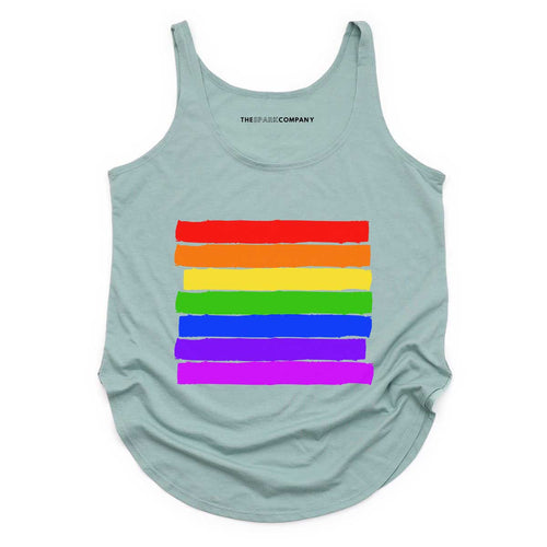 Pride Flag Festival Tank Top-LGBT Apparel, LGBT Clothing, LGBT Vest, NL5033-The Spark Company