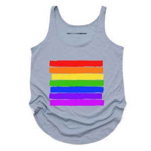 Pride Flag Festival Tank Top-LGBT Apparel, LGBT Clothing, LGBT Vest, NL5033-The Spark Company
