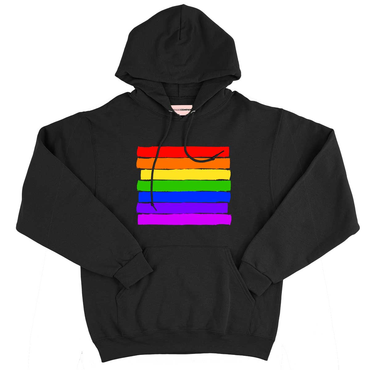 Pride Flag Hoodie-Feminist Apparel, Feminist Clothing, Feminist Hoodie, JH001-The Spark Company
