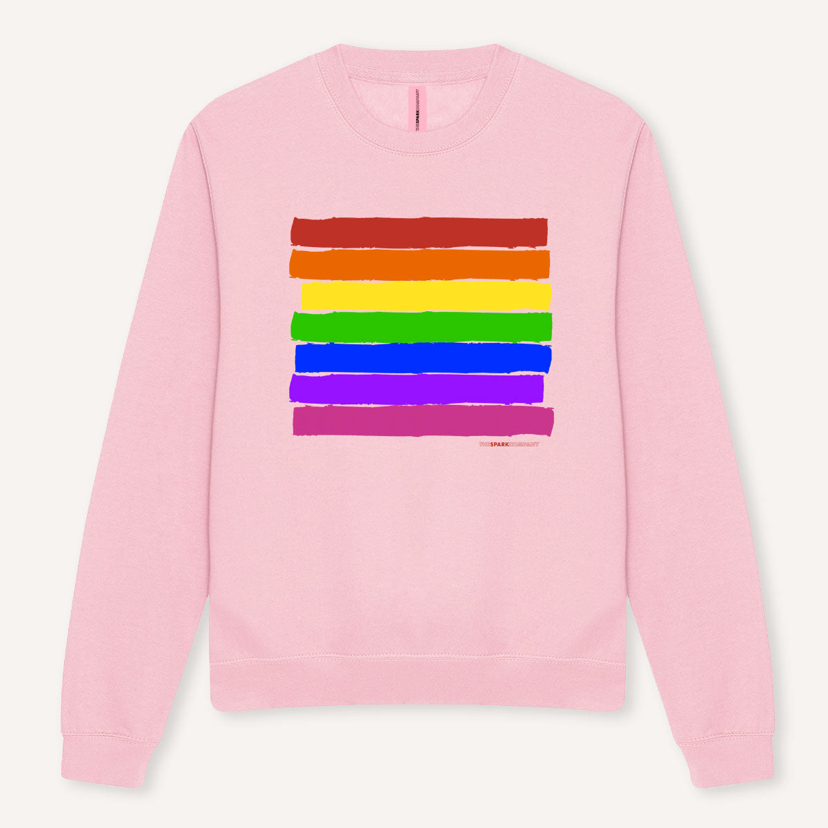 Pride Flag Sweatshirt-LGBT Apparel, LGBT Clothing, LGBT Sweatshirt, JH030-The Spark Company