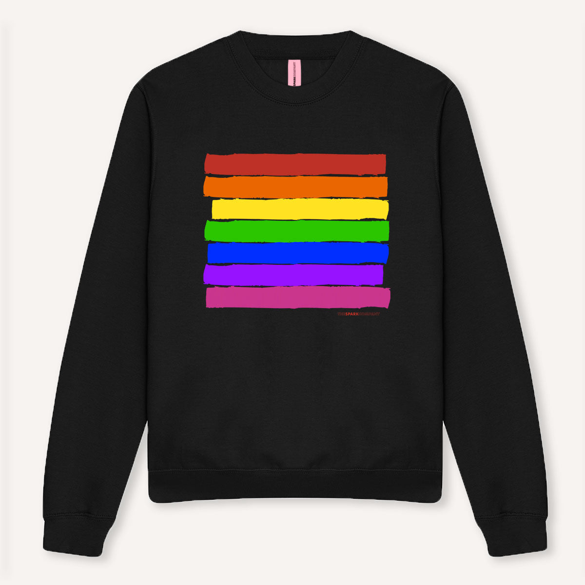Pride Flag Sweatshirt-LGBT Apparel, LGBT Clothing, LGBT Sweatshirt, JH030-The Spark Company