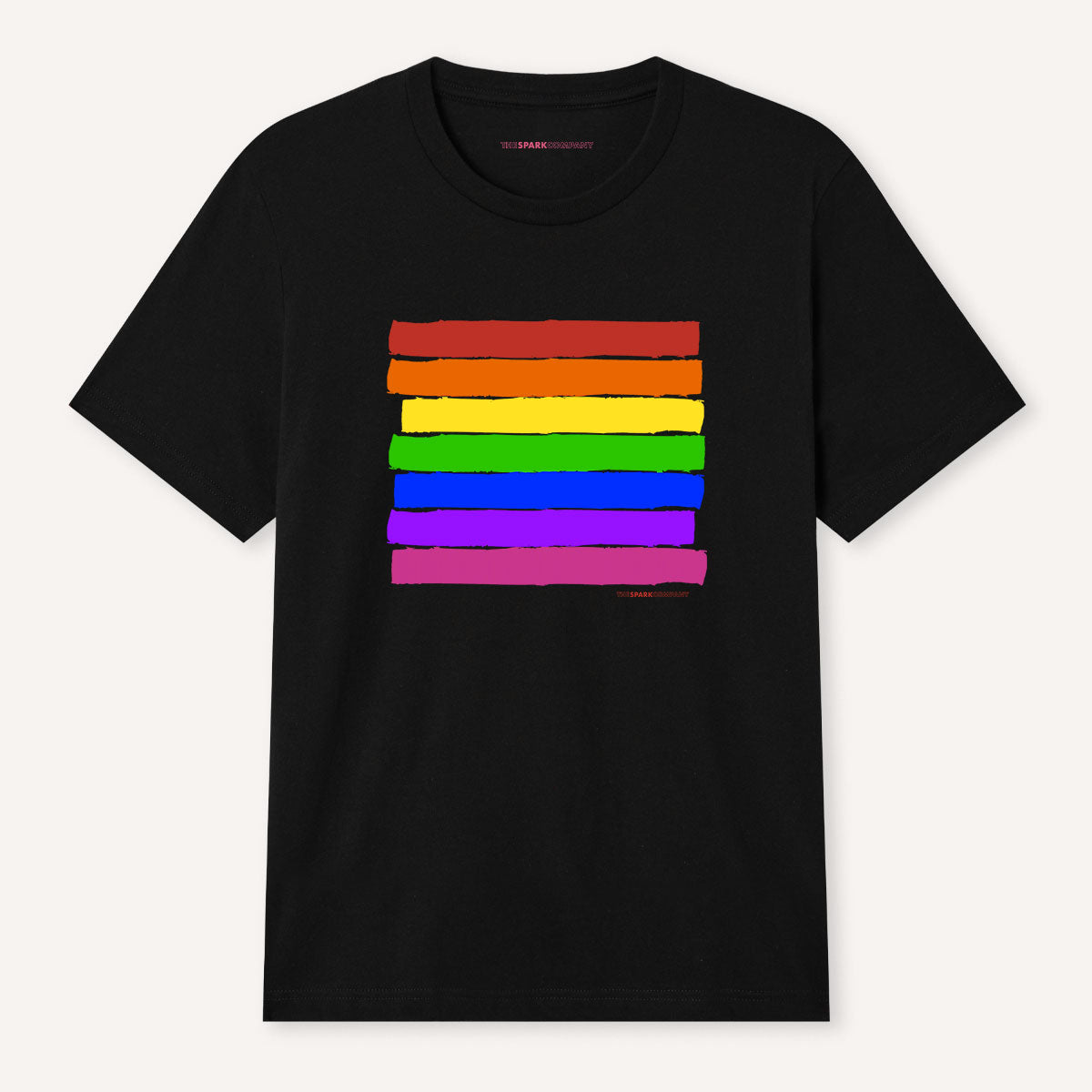 Pride Flag T-Shirt-LGBT Apparel, LGBT Clothing, LGBT T Shirt, BC3001-The Spark Company