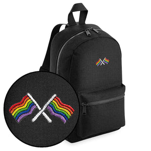 Pride Flags Embroidered Mini Backpack-LGBT Apparel, LGBT Gift, LGBT Mini Backpack, BG153-The Spark Company