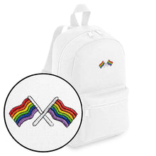 Load image into Gallery viewer, Pride Flags Embroidered Mini Backpack-LGBT Apparel, LGBT Gift, LGBT Mini Backpack, BG153-The Spark Company