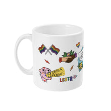 Load image into Gallery viewer, Pride Flash Mug-LGBT Apparel, LGBT Gift, LGBT Coffee Mug, 11oz White Ceramic-The Spark Company