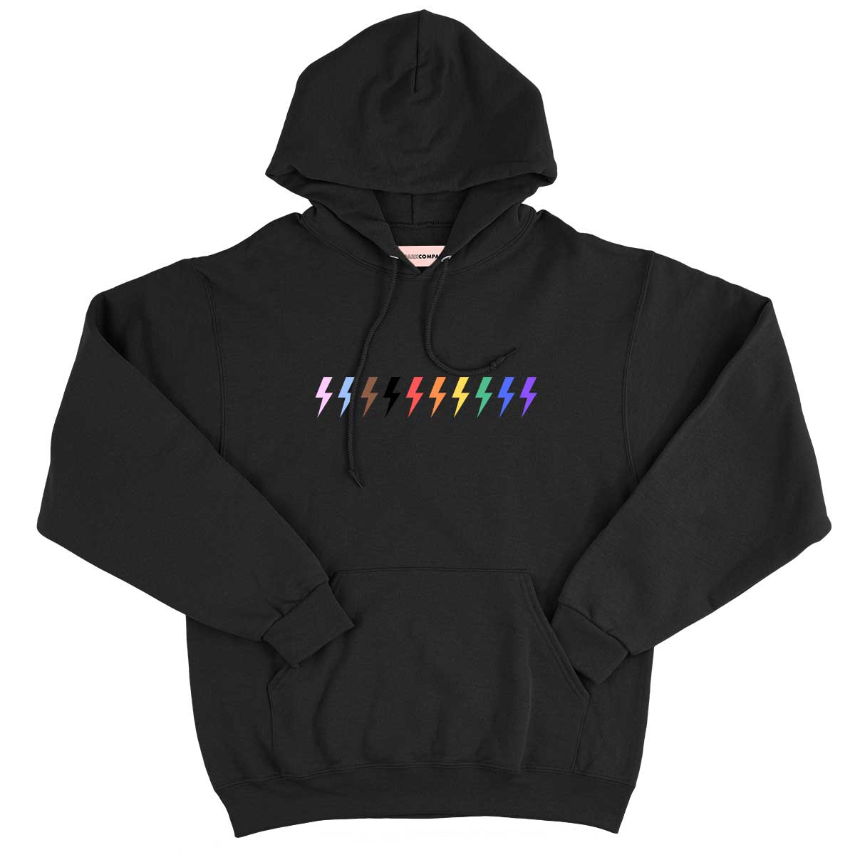 Pride Lightning Hoodie-Feminist Apparel, Feminist Clothing, Feminist Hoodie, JH001-The Spark Company