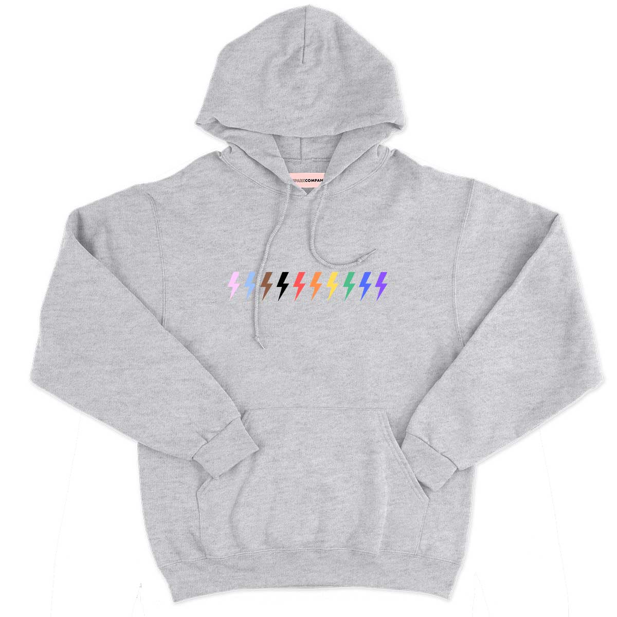 Pride Lightning Hoodie-Feminist Apparel, Feminist Clothing, Feminist Hoodie, JH001-The Spark Company